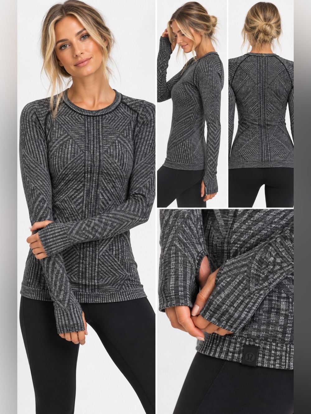 Lululemon Rest Less Pullover First Release Heathered Black Size 6